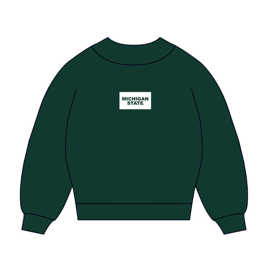 The Mary Mockneck Michigan State Woven Label | Dark Green