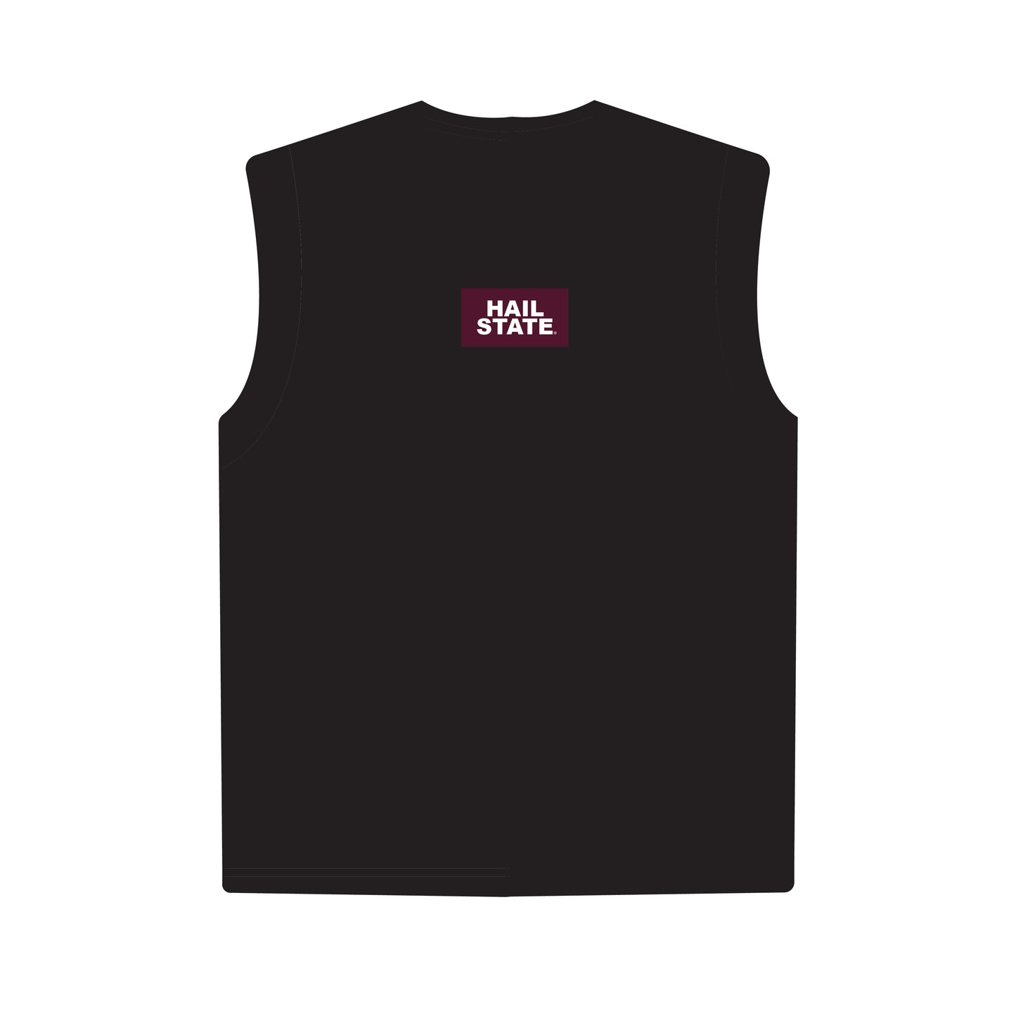 The Anna Active Tank Hail State Woven Label | Black
