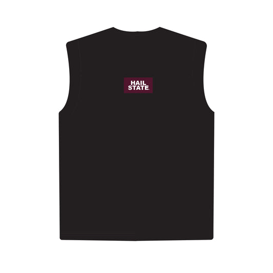 The Anna Active Tank Hail State Woven Label | Black