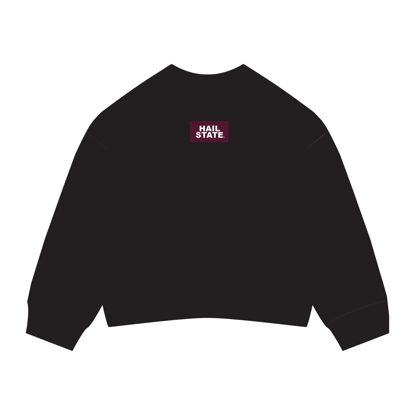 The Ava Airy Crewneck Hail State Woven Label | Youth Black