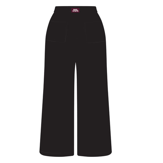 The Ava Airy Pants Hail State Woven Label | Youth Black