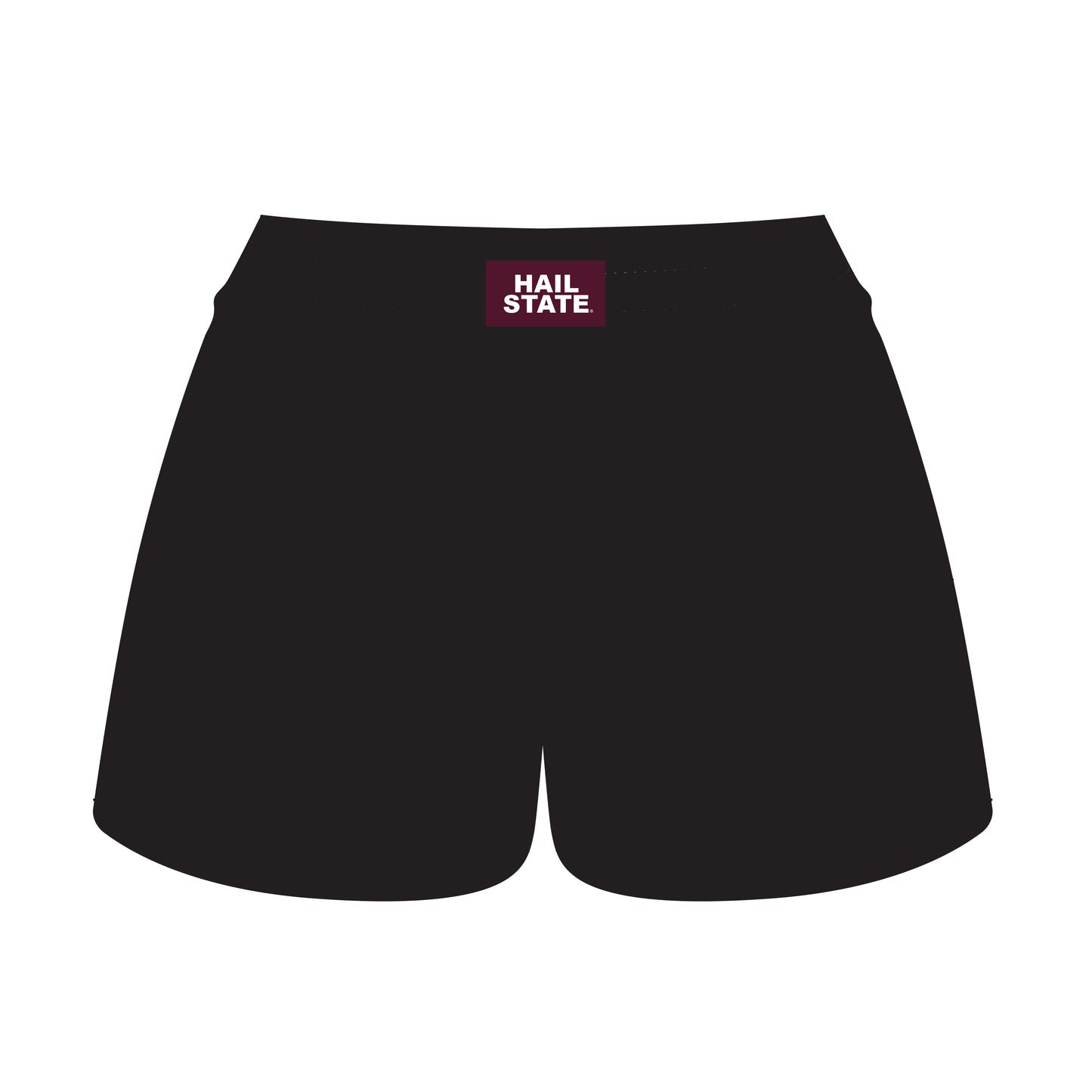 The Ava Airy Shorts Hail State Woven Label | Black