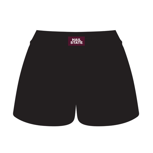 The Ava Airy Shorts Hail State Woven Label | Black