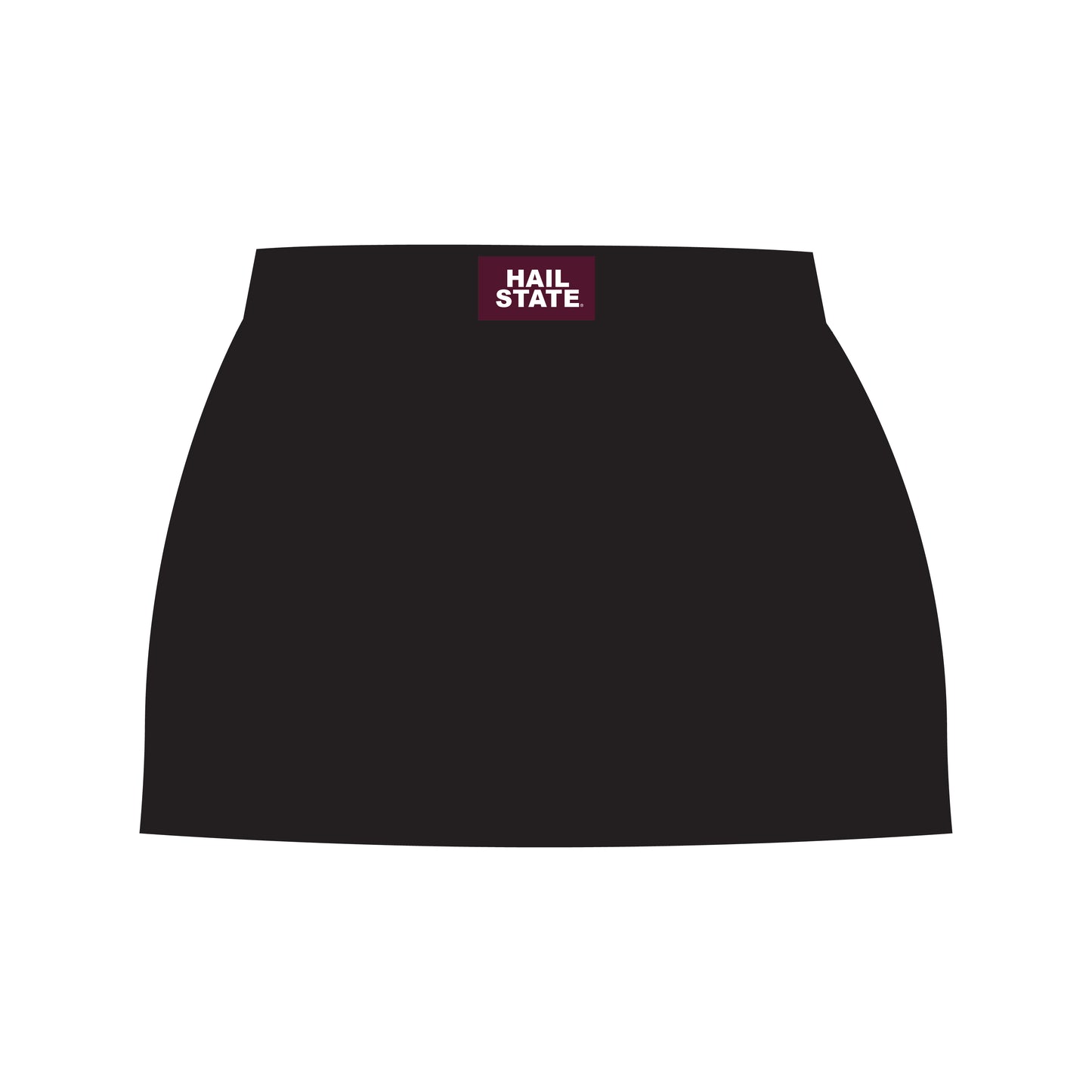 The Hayden High Waisted Skort Hail State Woven Label | Black
