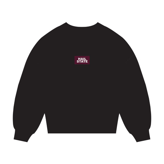 The Mary Mockneck Hail State Woven Label | Youth Black