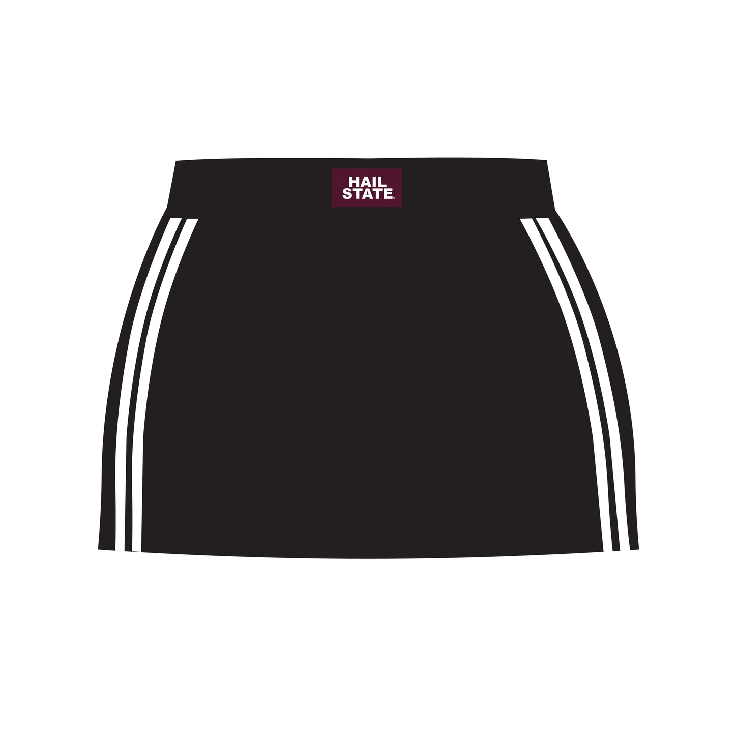 The Savannah Sporty Skort Hail State Woven Label | Youth Black