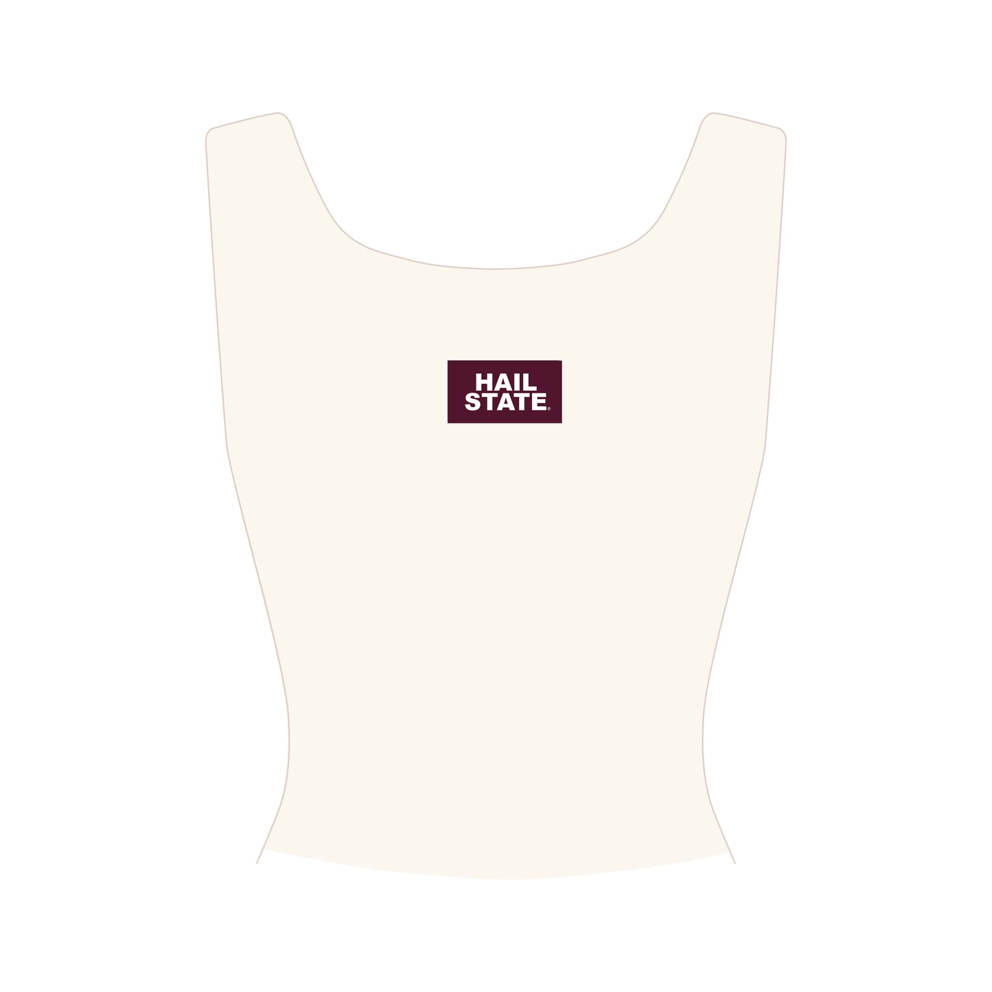 The Alli Ribbed Tank Hail State Woven Label | Youth Bone