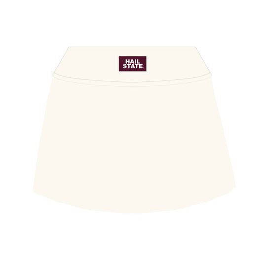 The Alli Tennis Skort Hail State Woven Label | Bone