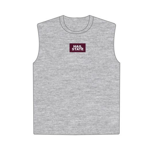 The Anna Active Tank Hail State Woven Label | Heather Grey