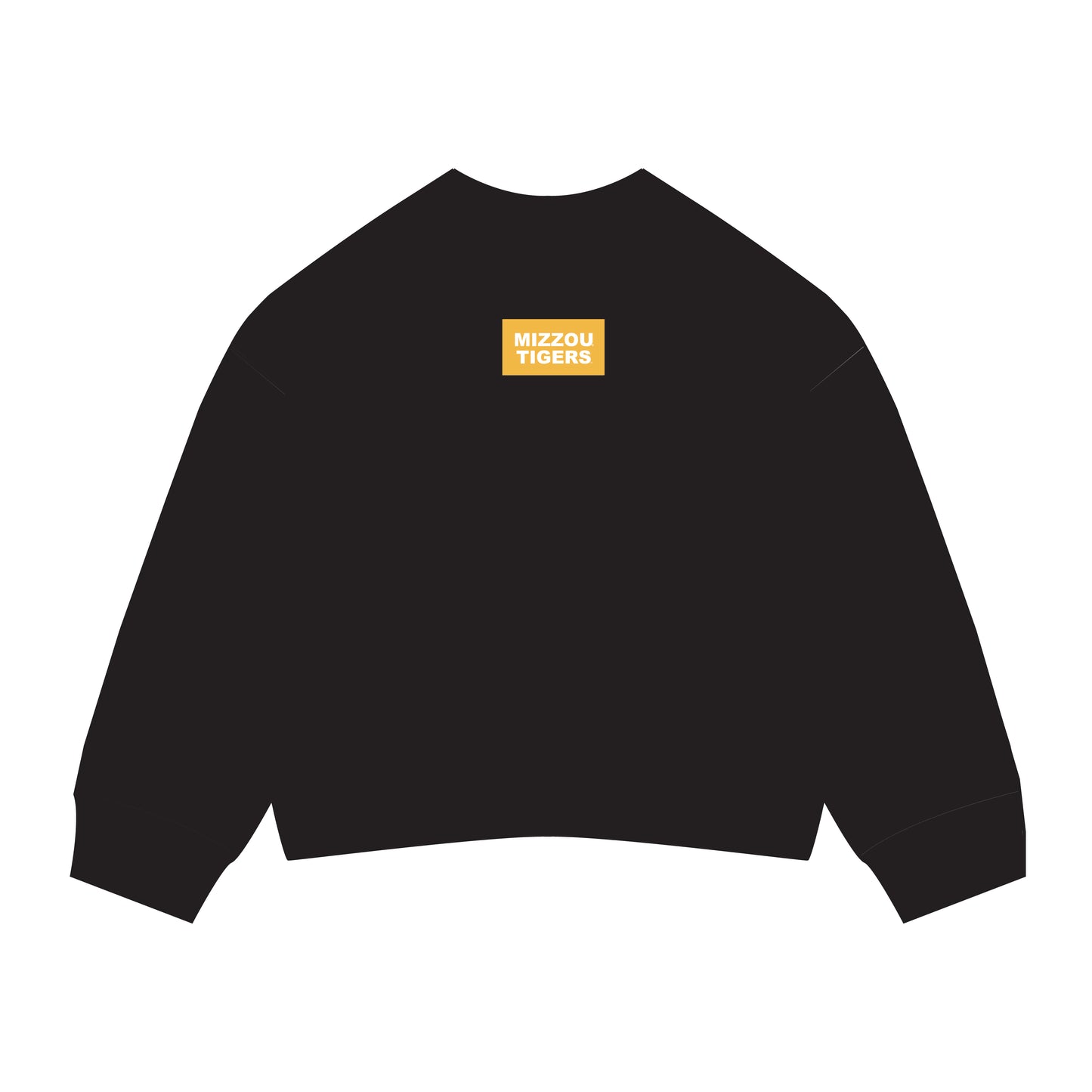 The Ava Airy Crewneck Mizzou Tigers Woven Label | Black