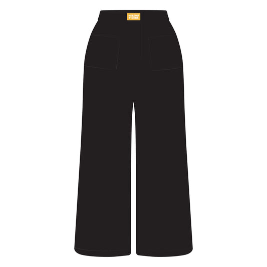 The Ava Airy Pants Mizzou Tigers Woven Label | Black