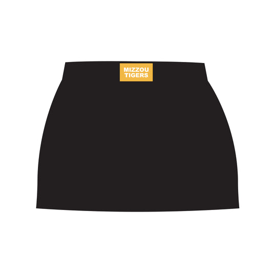 The Hayden High Waisted Skort Mizzou Tigers Woven Label | Black