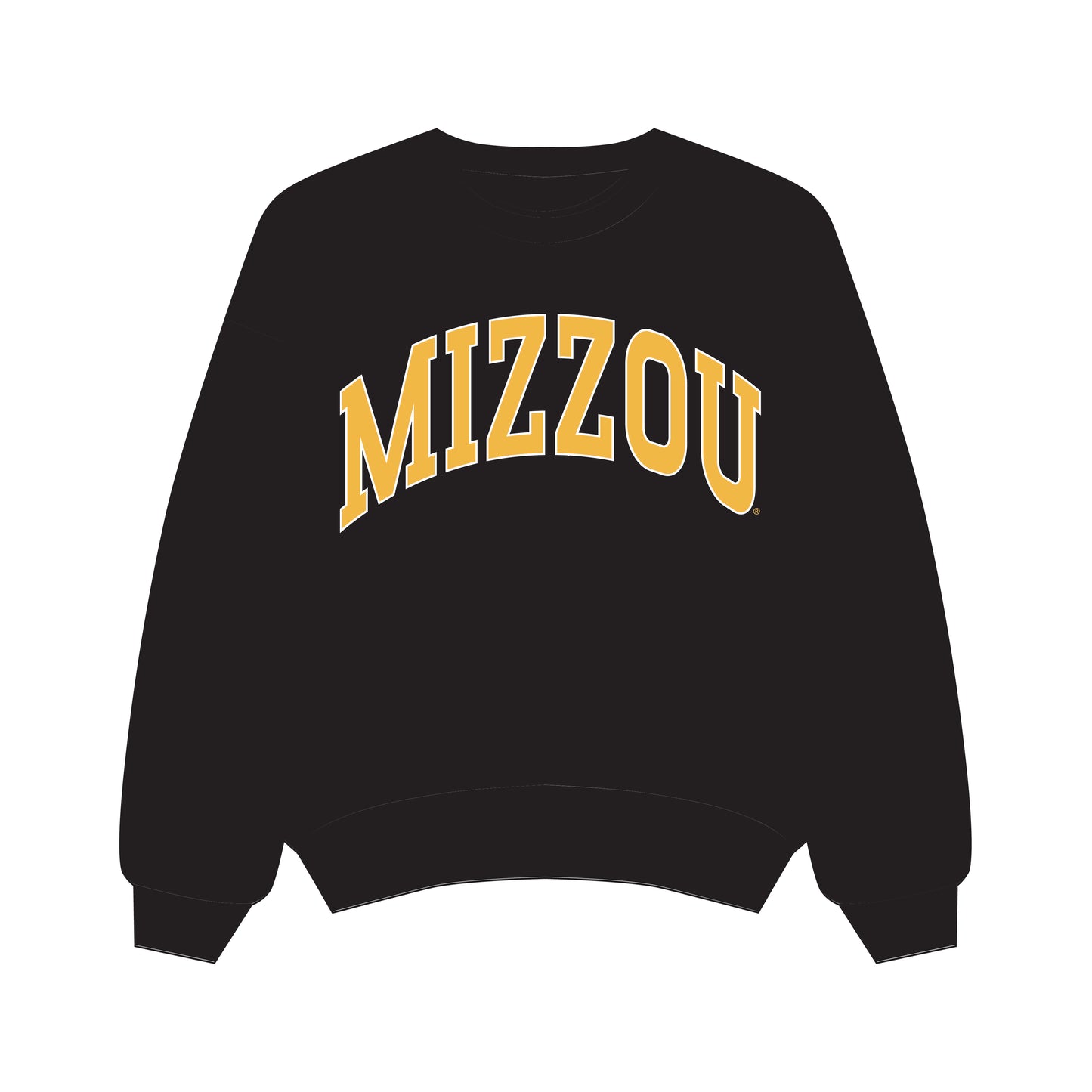 The Olivia Oversized Crewneck Mizzou | Youth Black