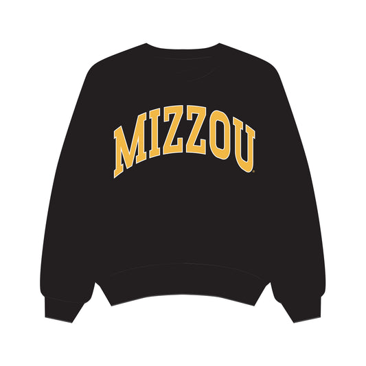 The Olivia Oversized Crewneck Mizzou | Youth Black