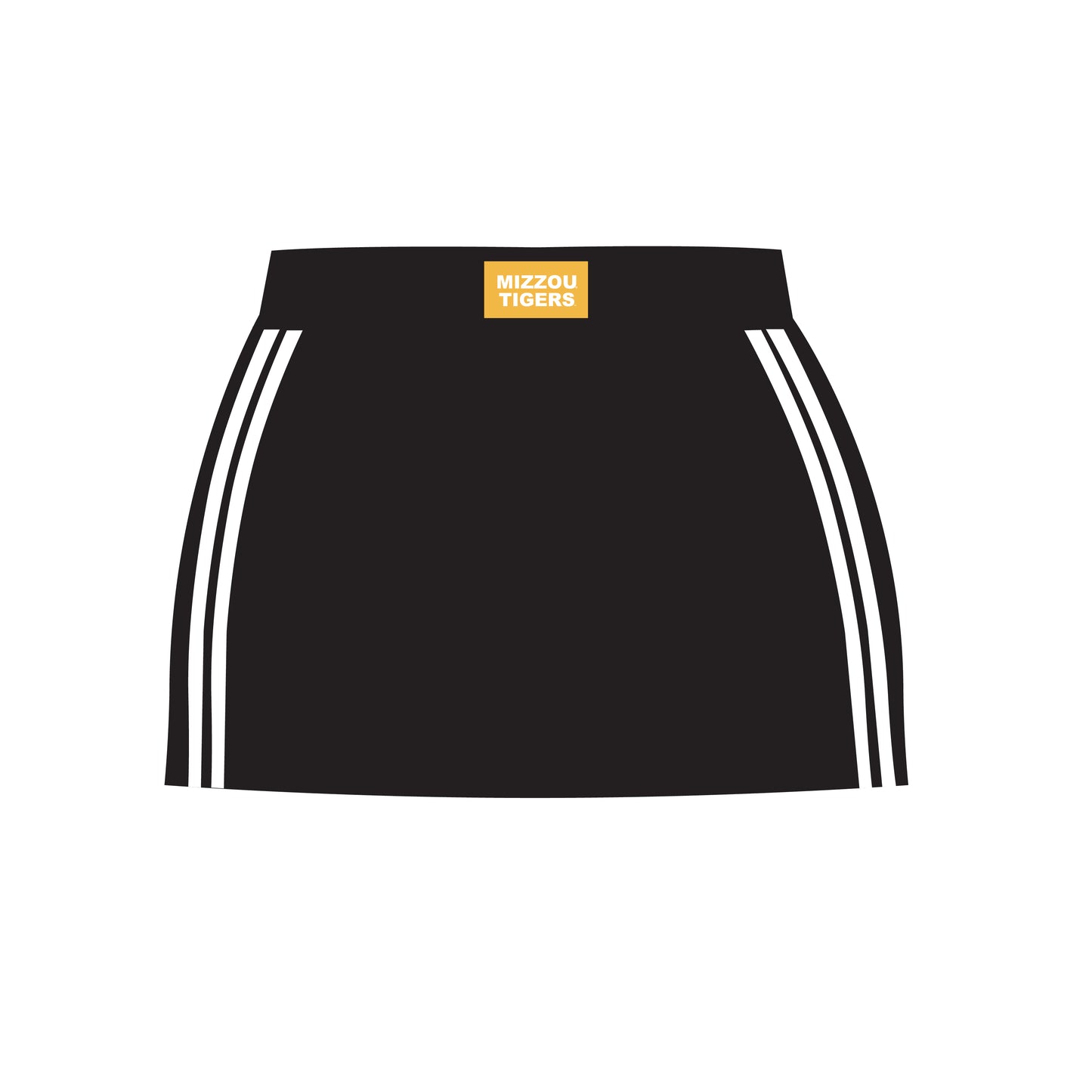 The Savannah Sporty Skort Mizzou Tigers Woven Label | Black