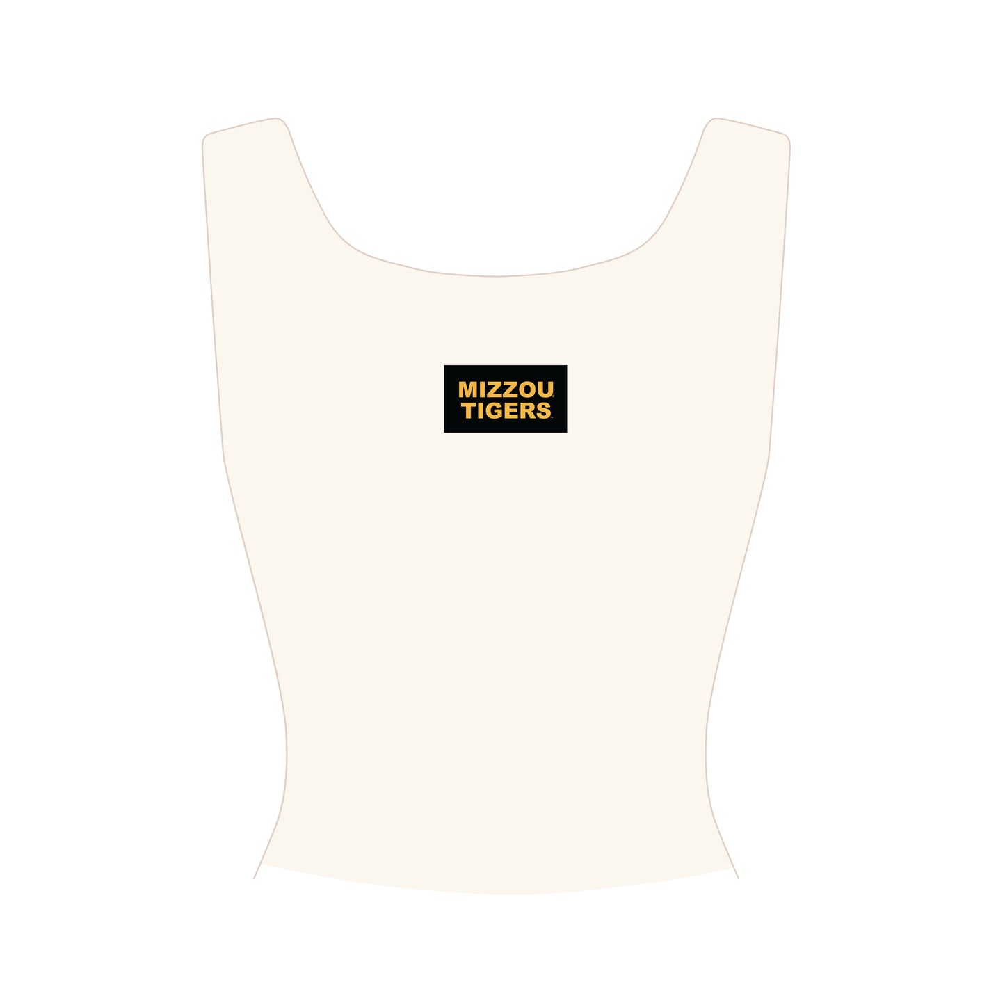 The Alli Ribbed Tank Mizzou Tigers Woven Label | Youth Bone