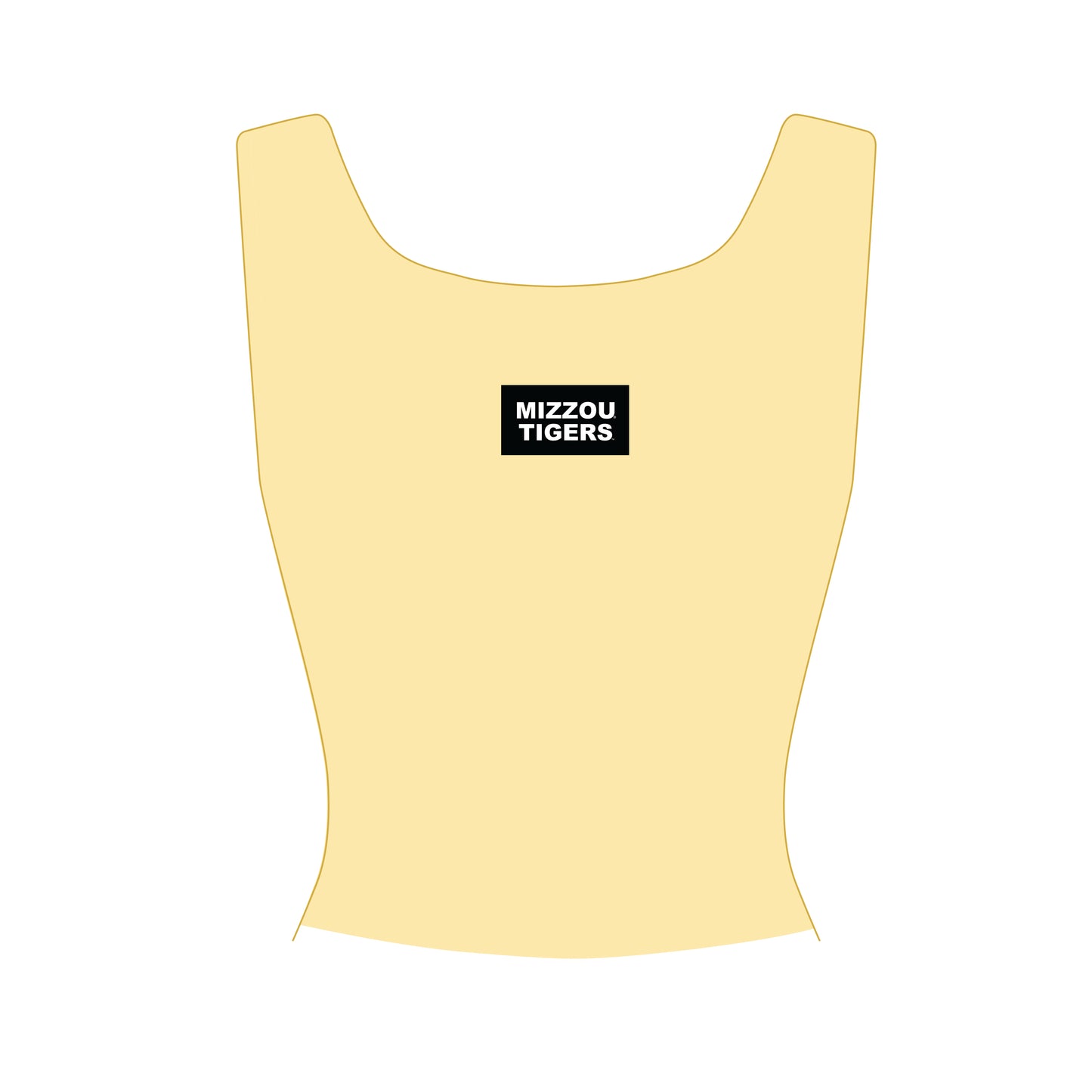 The Alli Ribbed Tank Mizzou Tigers Woven Label | Youth Butter