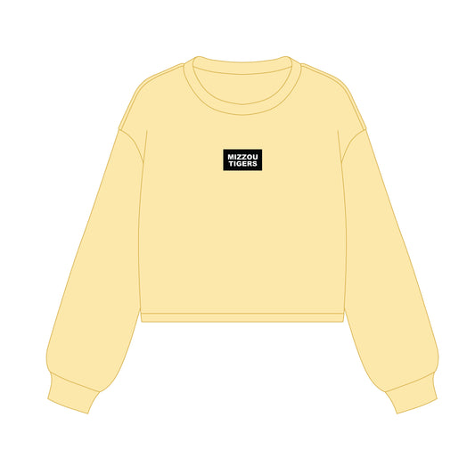 The Becca Boxy Crewneck Mizzou Tigers Woven Label | Youth Butter