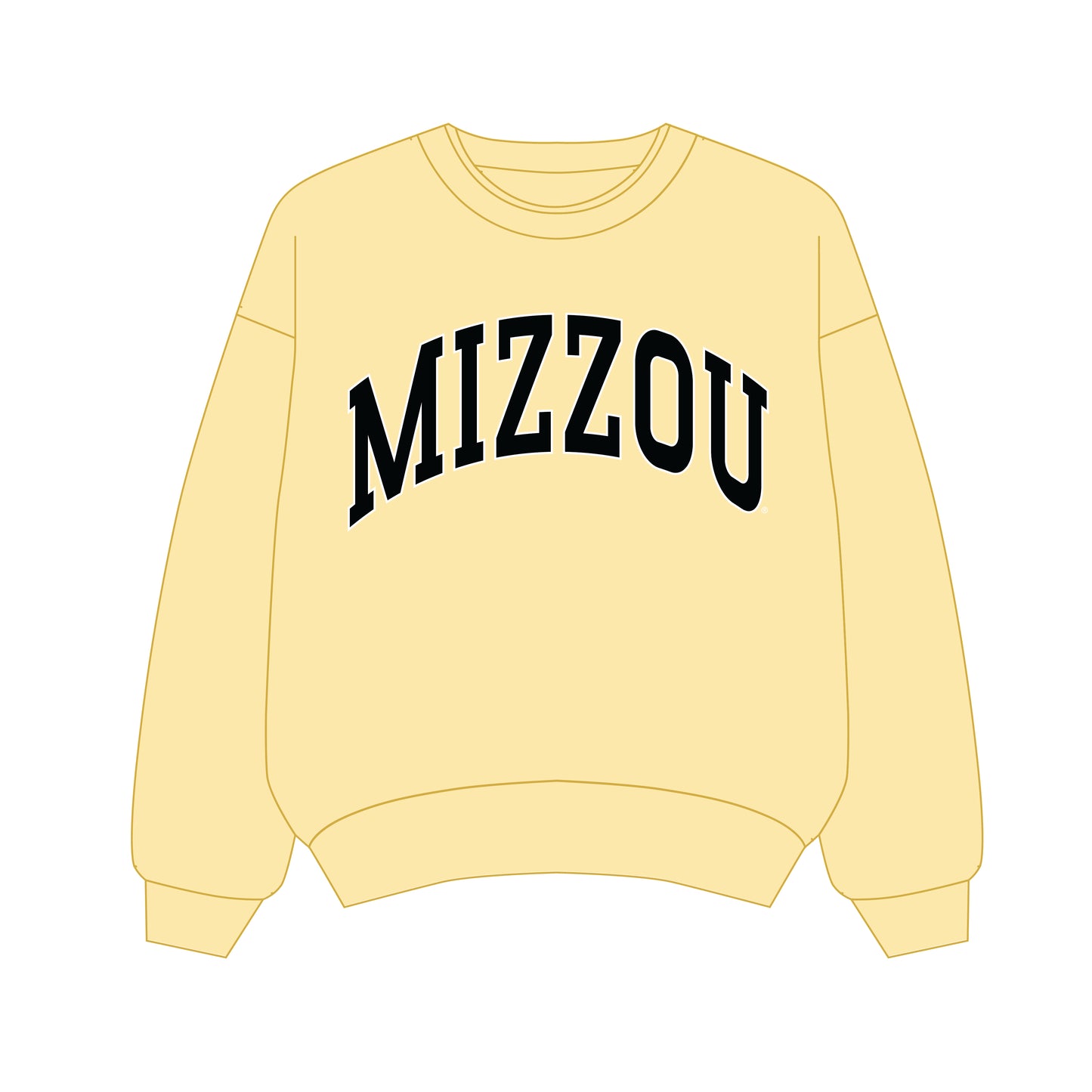 The Olivia Oversized Crewneck Mizzou | Butter