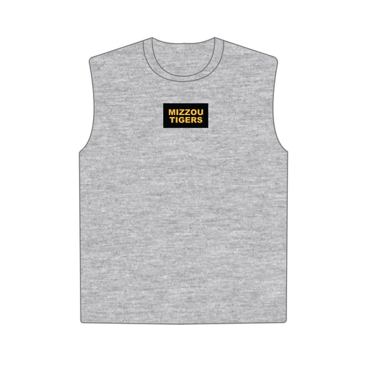 The Anna Active Tank Mizzou Tigers Woven Label | Heather Grey