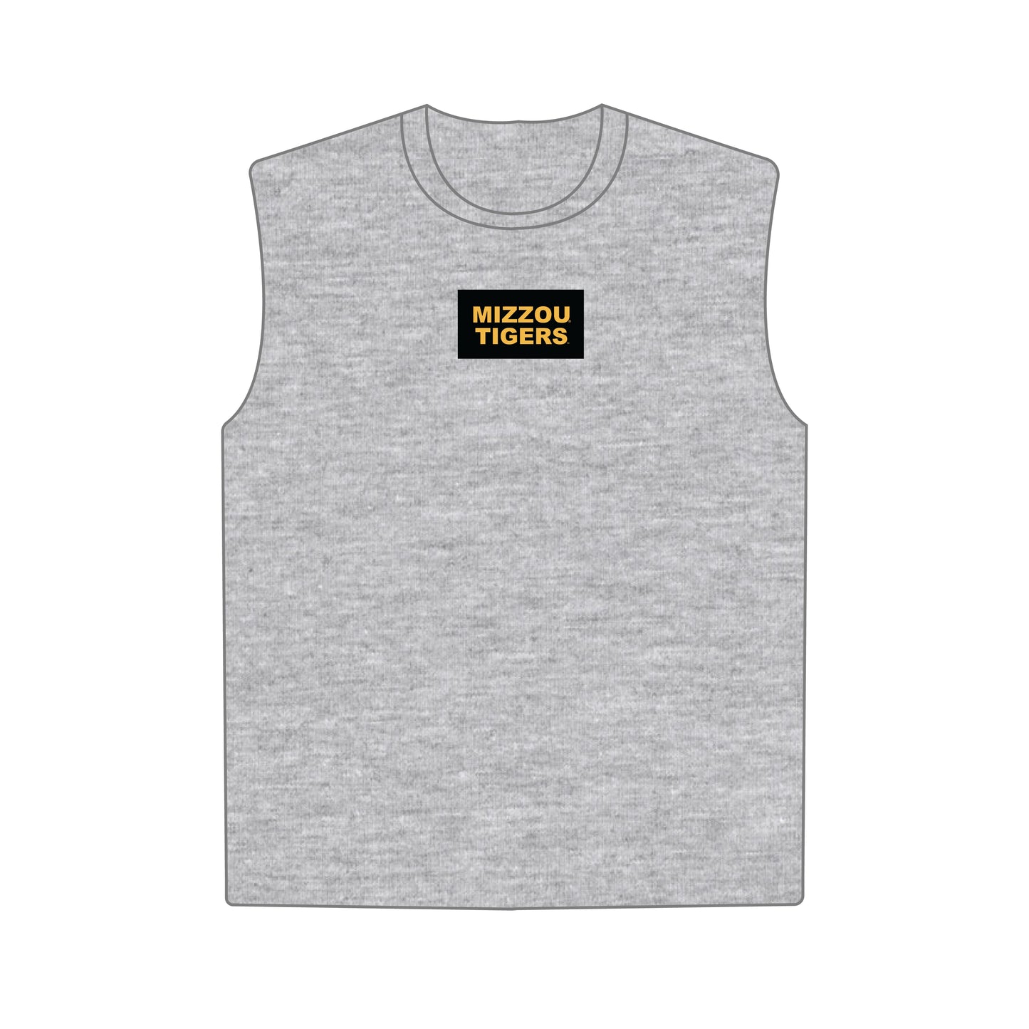 The Anna Active Tank Mizzou Tigers Woven Label | Youth Heather Grey