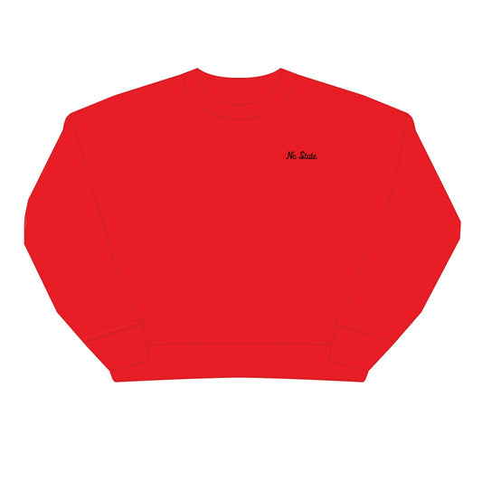 The Brooke Solid Crewneck NC State | Bright Red