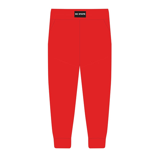 The Becca Joggers NC State Woven Label | Bright Red