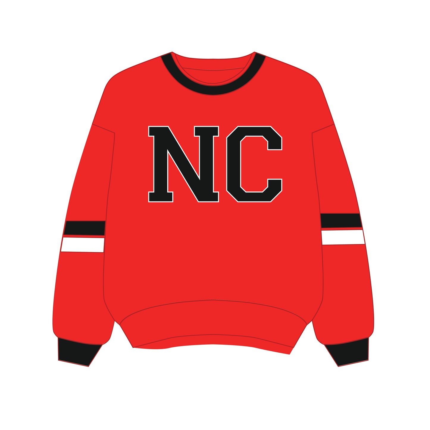 The Virginia Varsity Crewneck NC State | Youth Bright Red