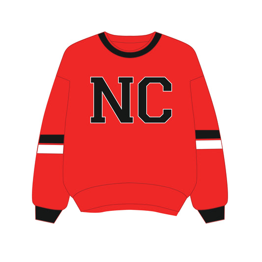 The Virginia Varsity Crewneck NC State | Bright Red