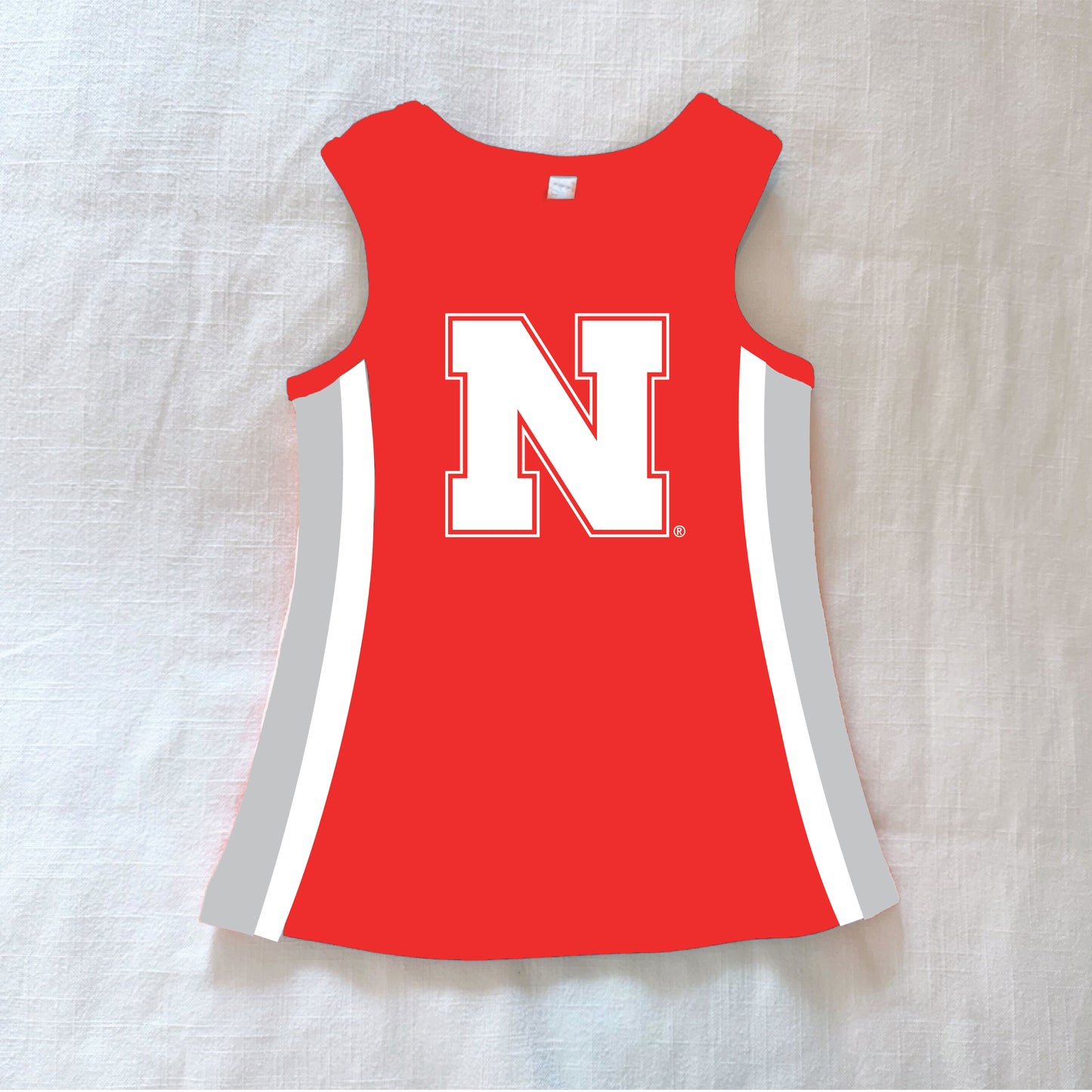 The Power Stripe Cheer Dress Nebraska | Youth Bright Red