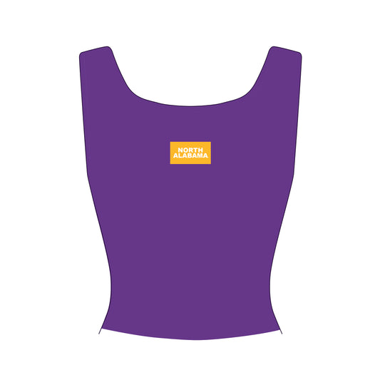 The Alli Ribbed Tank North Alabama Woven Label | Purple