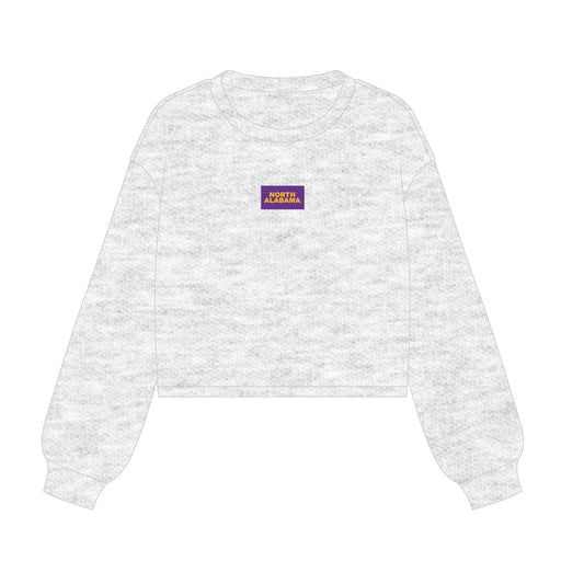 The Becca Boxy Crewneck North Alabama Woven Label | Ash