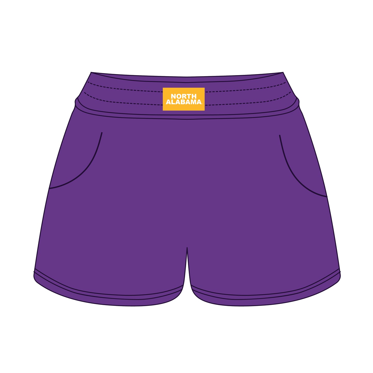 The Ava Airy Shorts North Alabama Woven Label | Youth Purple