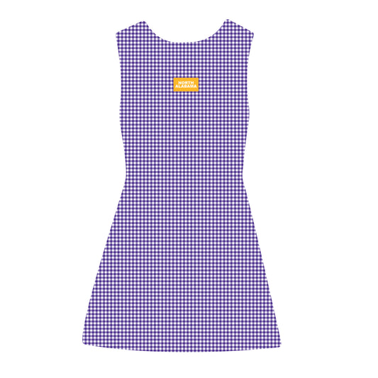 The Grace Gingham Dress North Alabama Woven Label | Purple