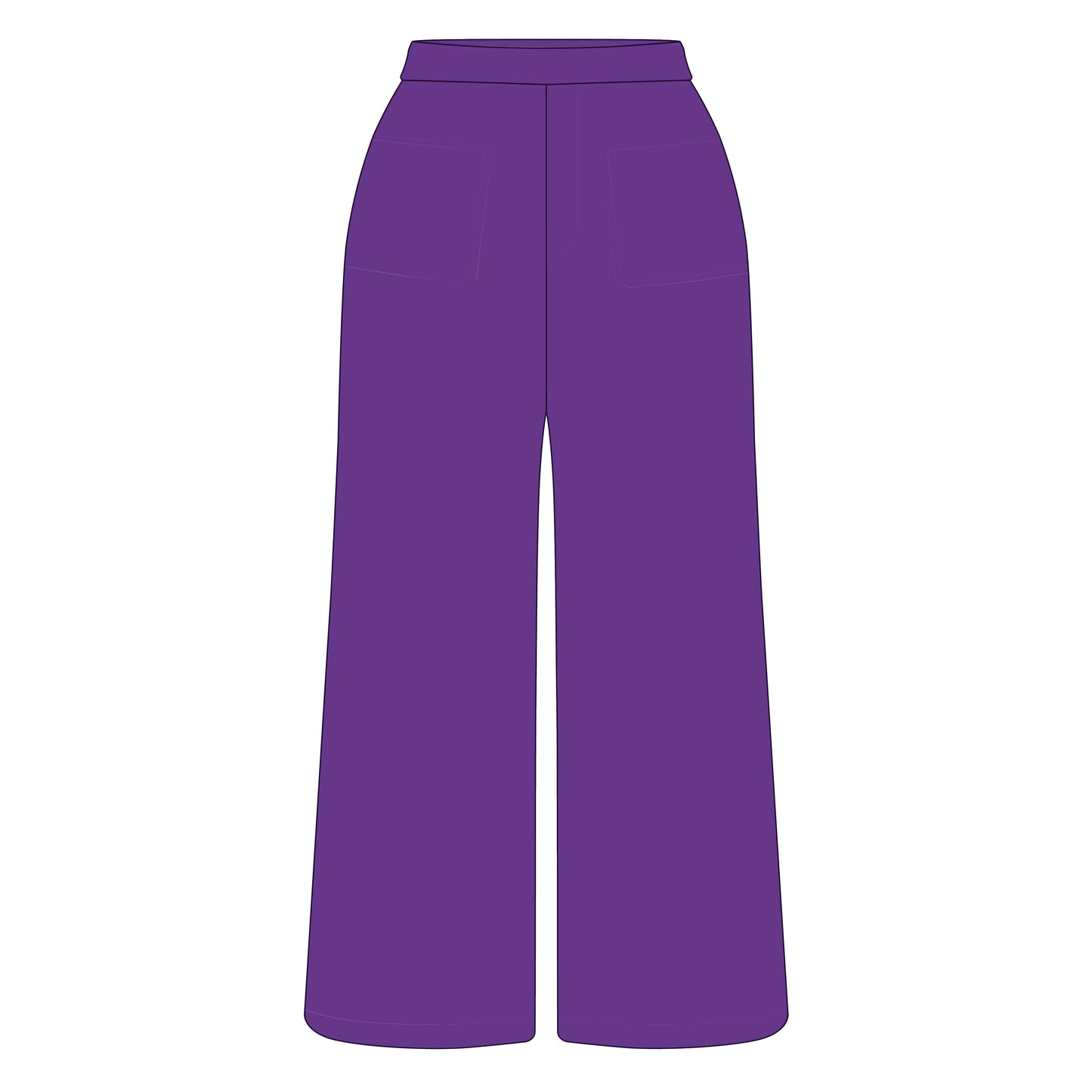The Ava Airy Pants North Alabama Woven Label | Purple