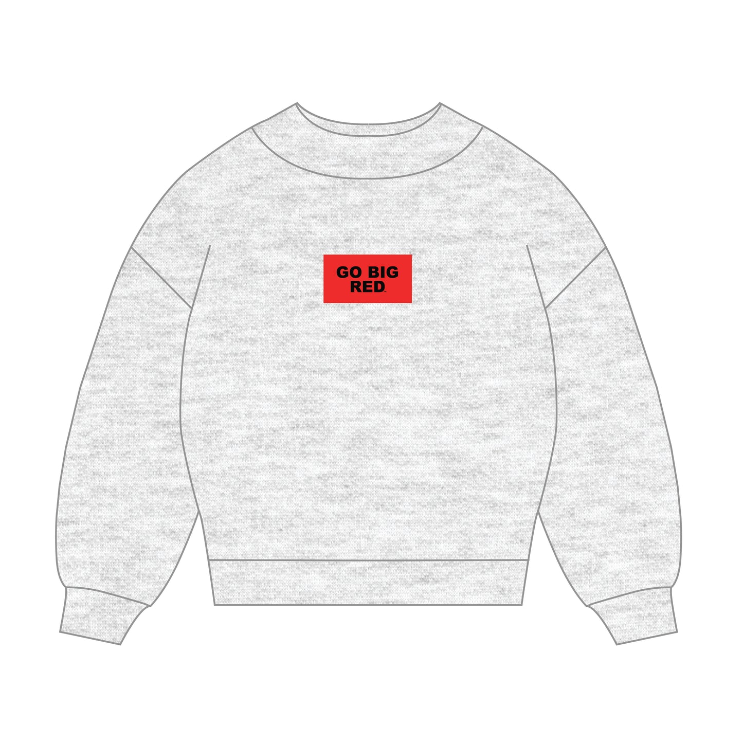 The Mary Mockneck Go Big Red Woven Label | Ash