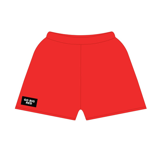 The Becca Shorts Go Big Red Woven Label | Bright Red