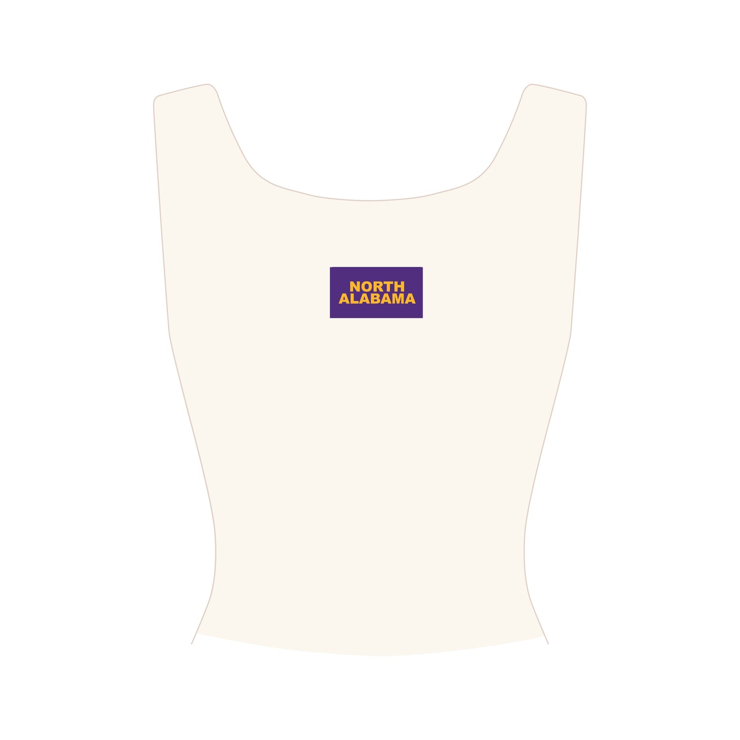 The Alli Ribbed Tank North Alabama Woven Label | Bone