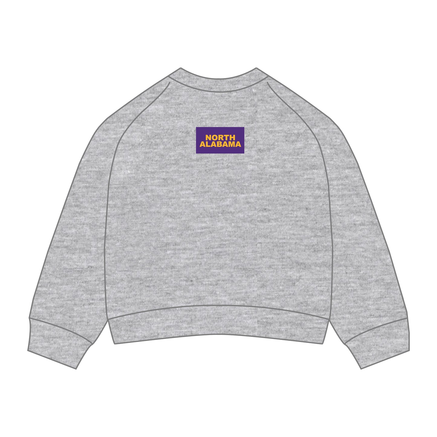 The Ava Airy Crewneck North Alabama Woven Label | Heather Grey