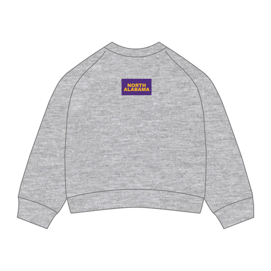 The Ava Airy Crewneck North Alabama Woven Label | Heather Grey