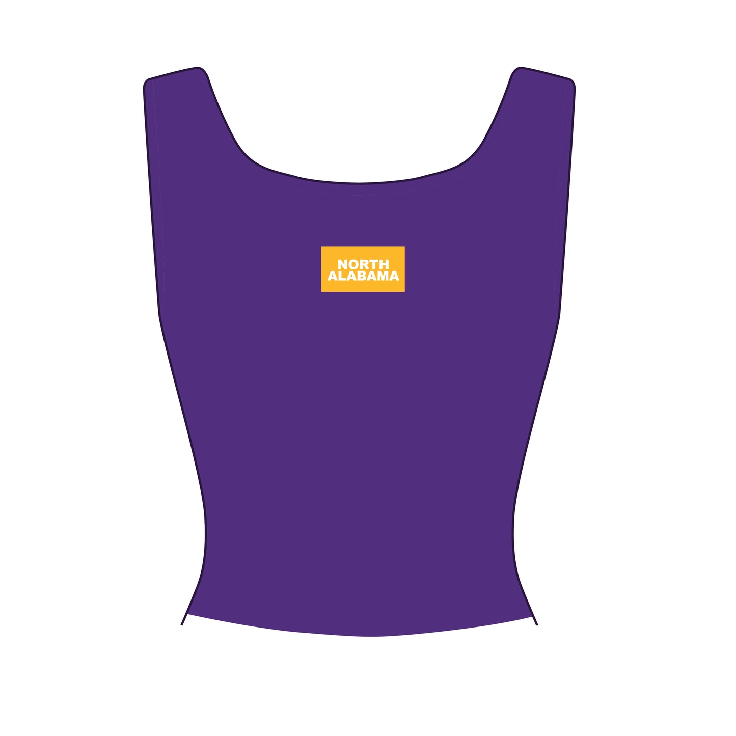 The Alli Ribbed Tank North Alabama Woven Label | Purple