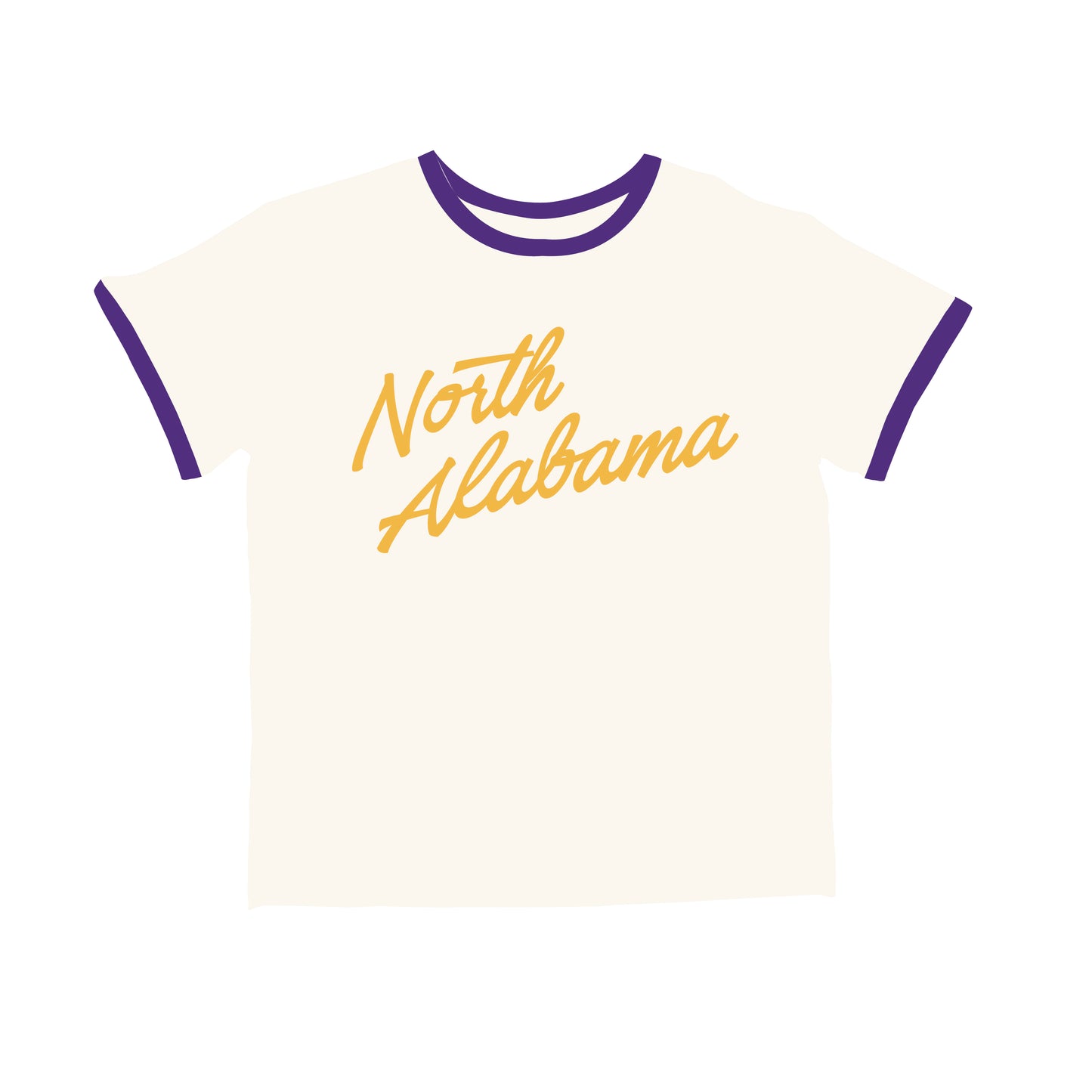 The Roxy Ringer Tee North Alabama | Bone