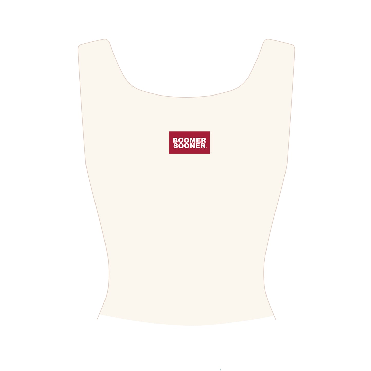 The Alli Ribbed Tank Boomer Sooner Woven Label | Youth Bone