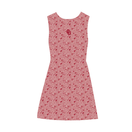 The Grace Pattern Dress Oklahoma | Crimson