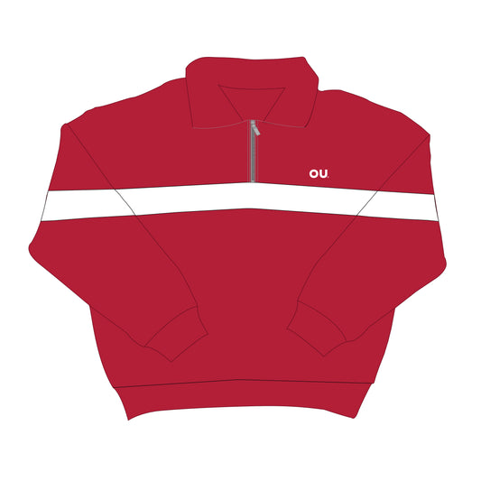 The Heather Half Zip Oklahoma | Crimson
