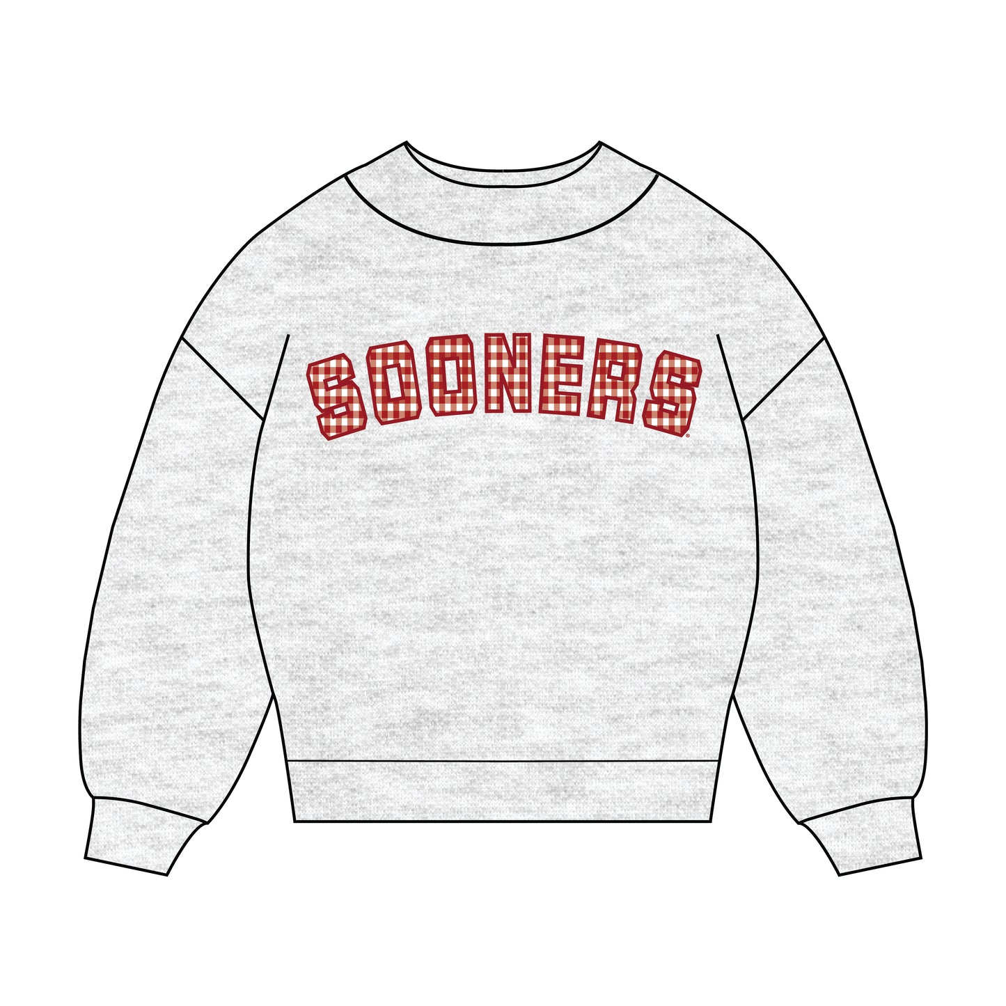 The Mallory Gingham Mockneck Oklahoma | Youth Ash