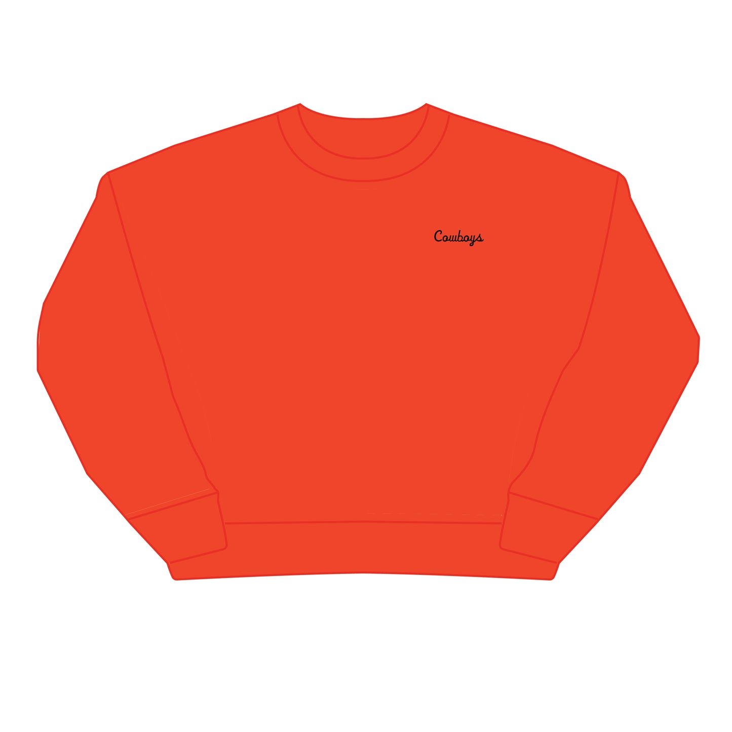 The Brooke Solid Crewneck Oklahoma State | Orange