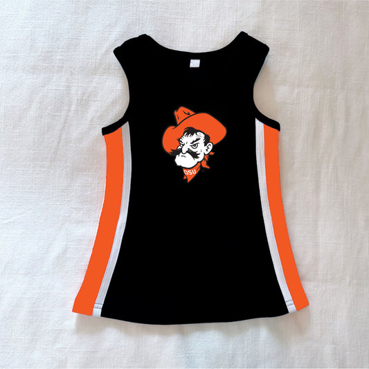 The Power Stripe Cheer Dress Oklahoma State | Youth Black
