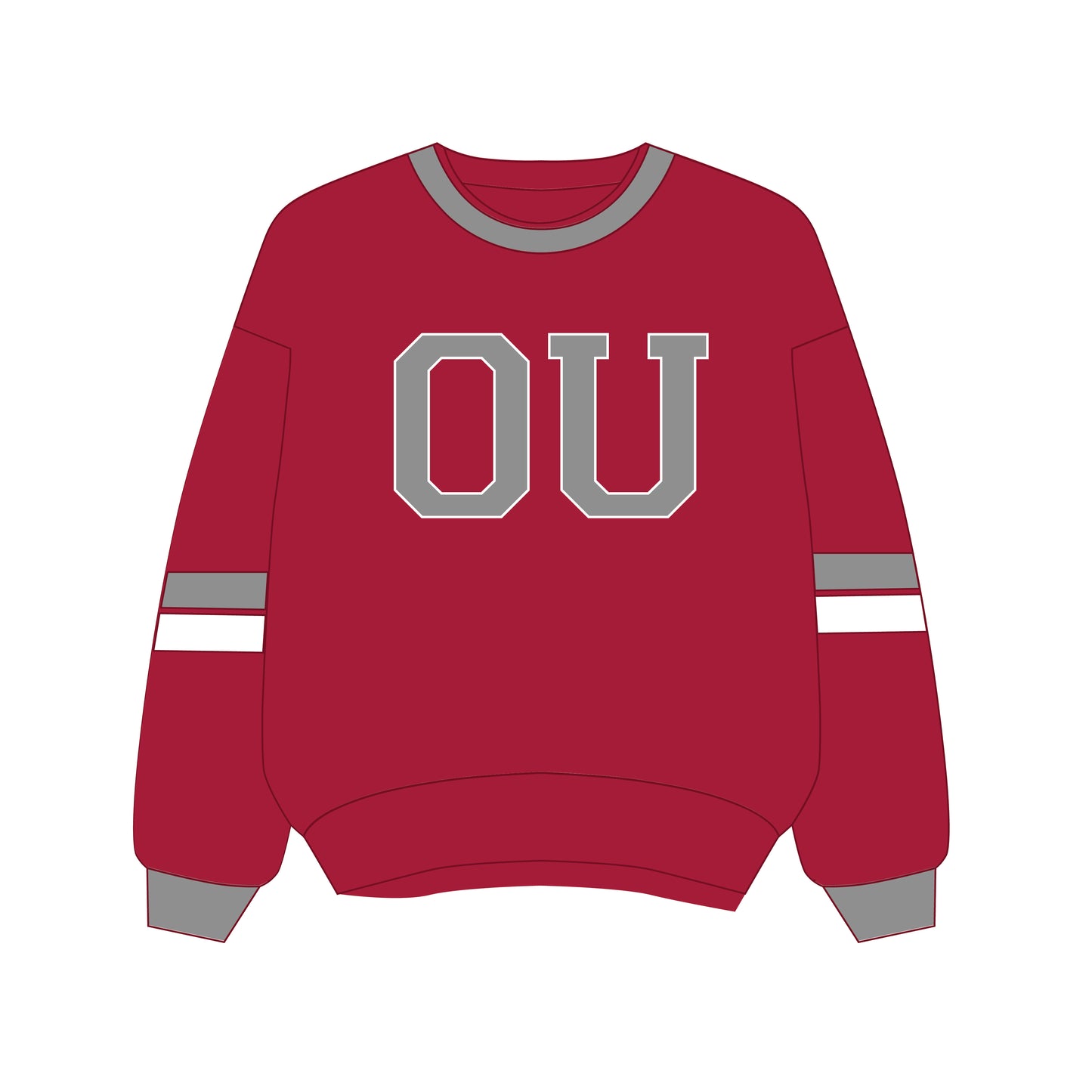 The Virginia Varsity Crewneck Oklahoma | Crimson