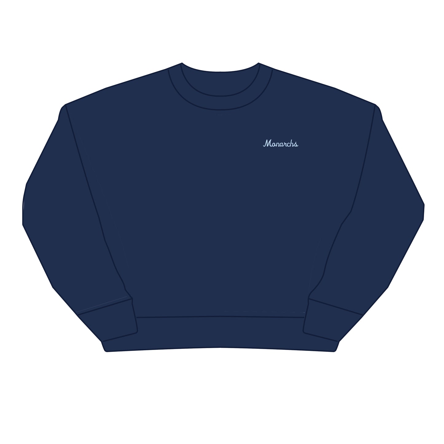 The Brooke Solid Crewneck Old Dominion | Youth Navy